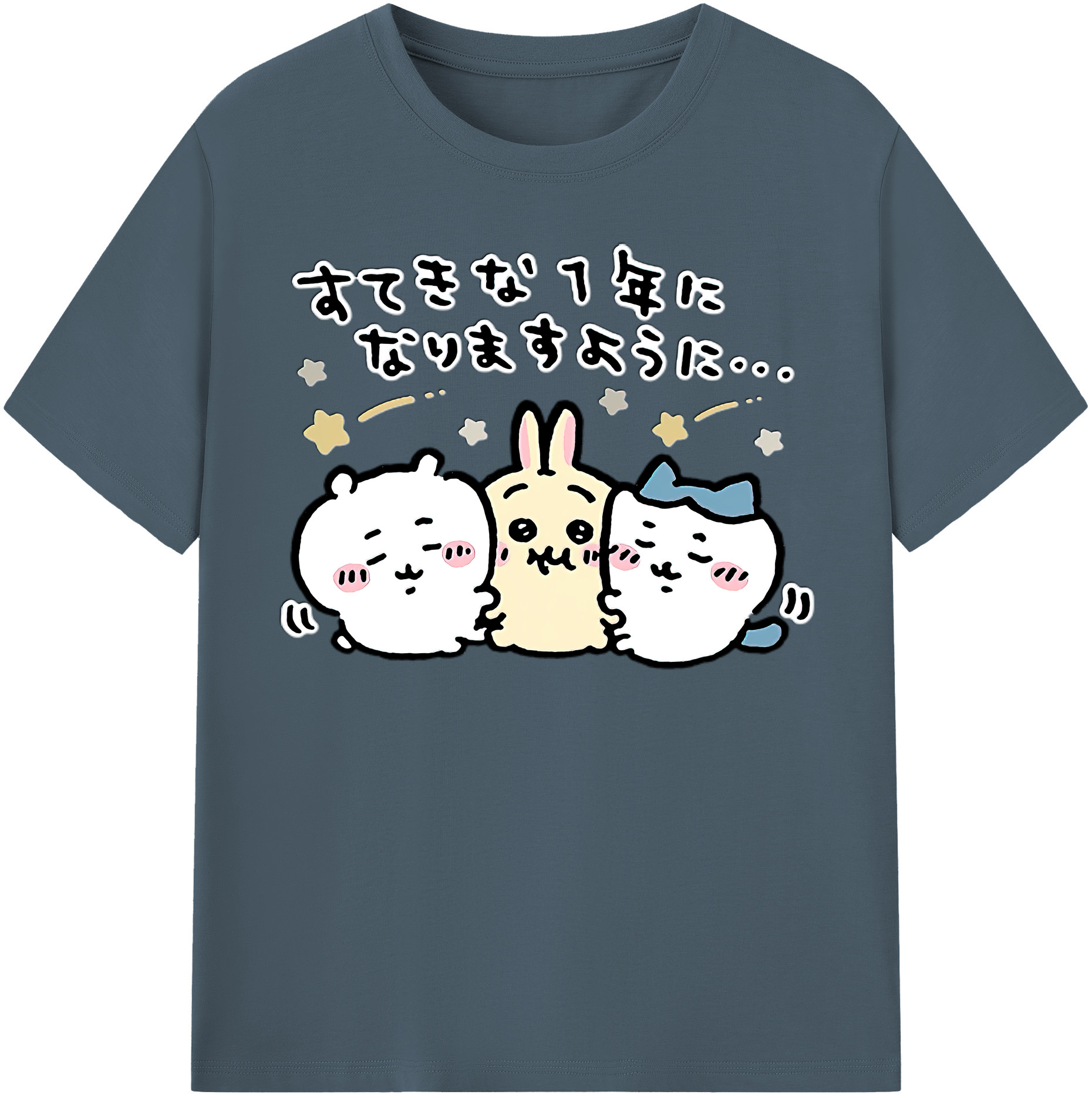 （画像用） ちいかわ ちいかわ Chii-kawa chiikawa 綿100％半袖Tシャツ（フロントプリント）